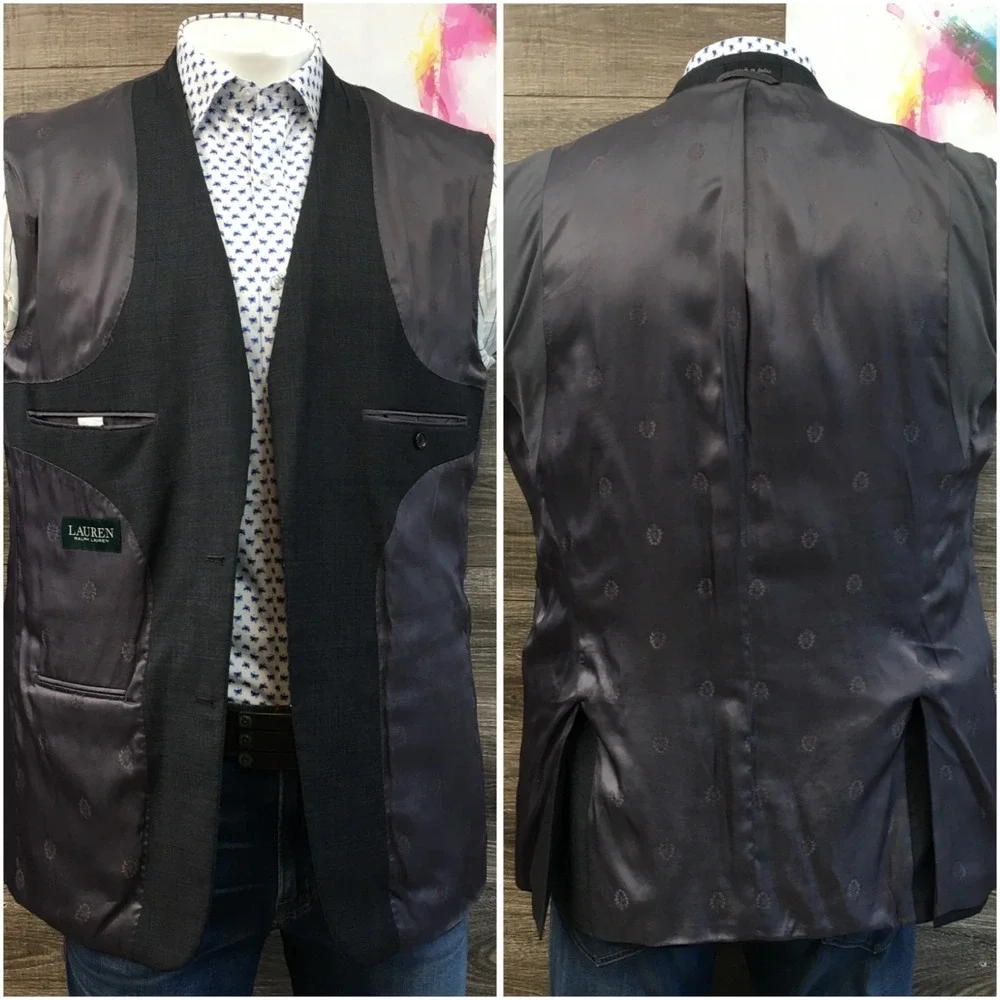 RALPH LAUREN Mens Blazer Sport Coat‎ Casual Jacket Size 42L Classic Wool Suit